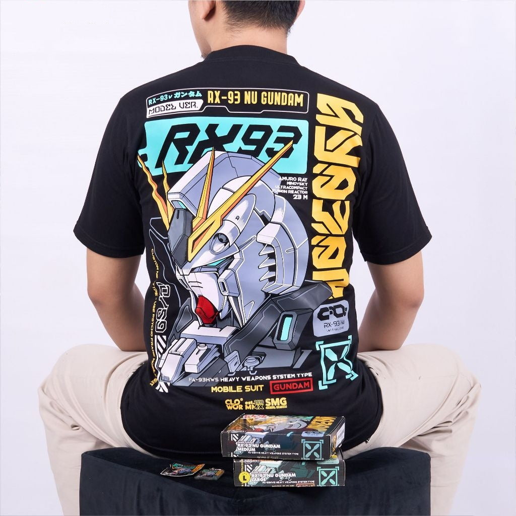 RX-93 Nu Amuro Ray Mobile Suit Gundam: Char's Counterattack - anime t-shirt front design | Zewearsy Store