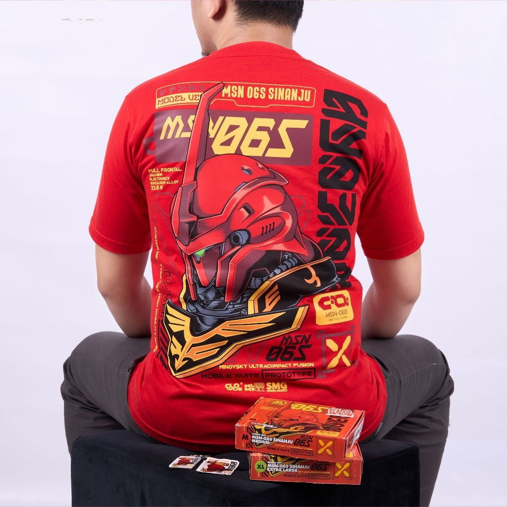 MSN-06S Sinanju Mobile Suit Gundam Full Frontal - anime t-shirt front design | Zewearsy Store