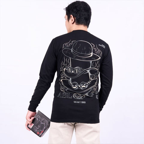 Three Brother's Hat Ace Sabo Luffy One Piece - model wearing streetwear look | Zewearsy Store