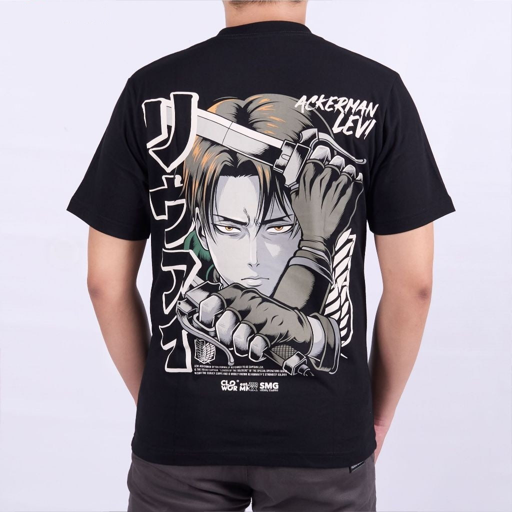 Levi Ackerman Attack on Titan Shingeki no Kyojin - on model - unisex fit | Zewearsy Store