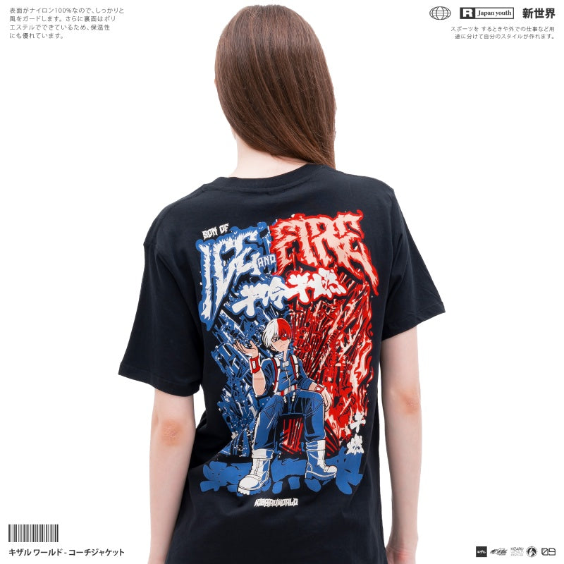 Japan Anime Short Sleeve T Shirt - TODOROKI | Japan Apparel