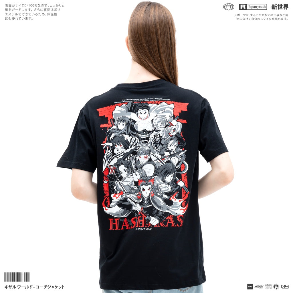 Japan Anime Short Sleeve T Shirt - Demon Slayer NINE HASHIRA | Japan Apparel