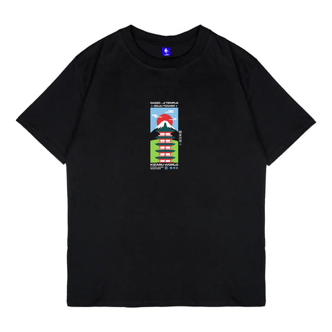 Japan Streetwear Short Sleeve T Shirt - Origin KYOTO GOJU TOWER | Japan Apparel