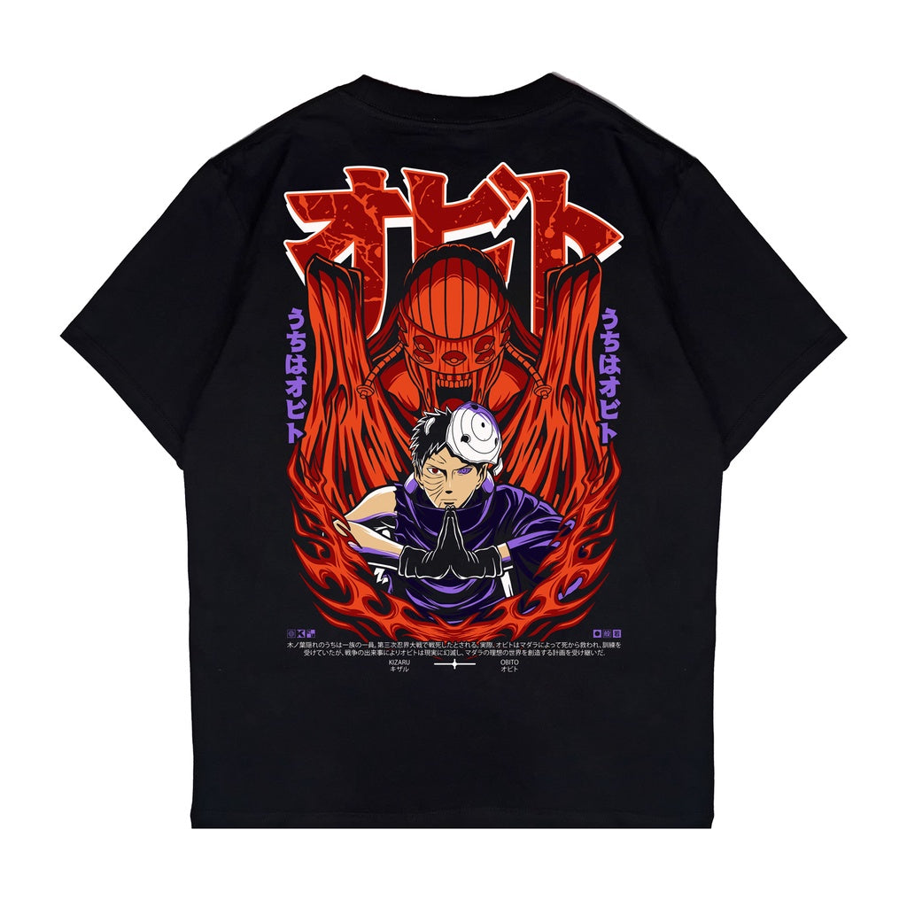 Japan Anime Short Sleeve T Shirt - Naruto UCHIHA OBITO | Japan Apparel