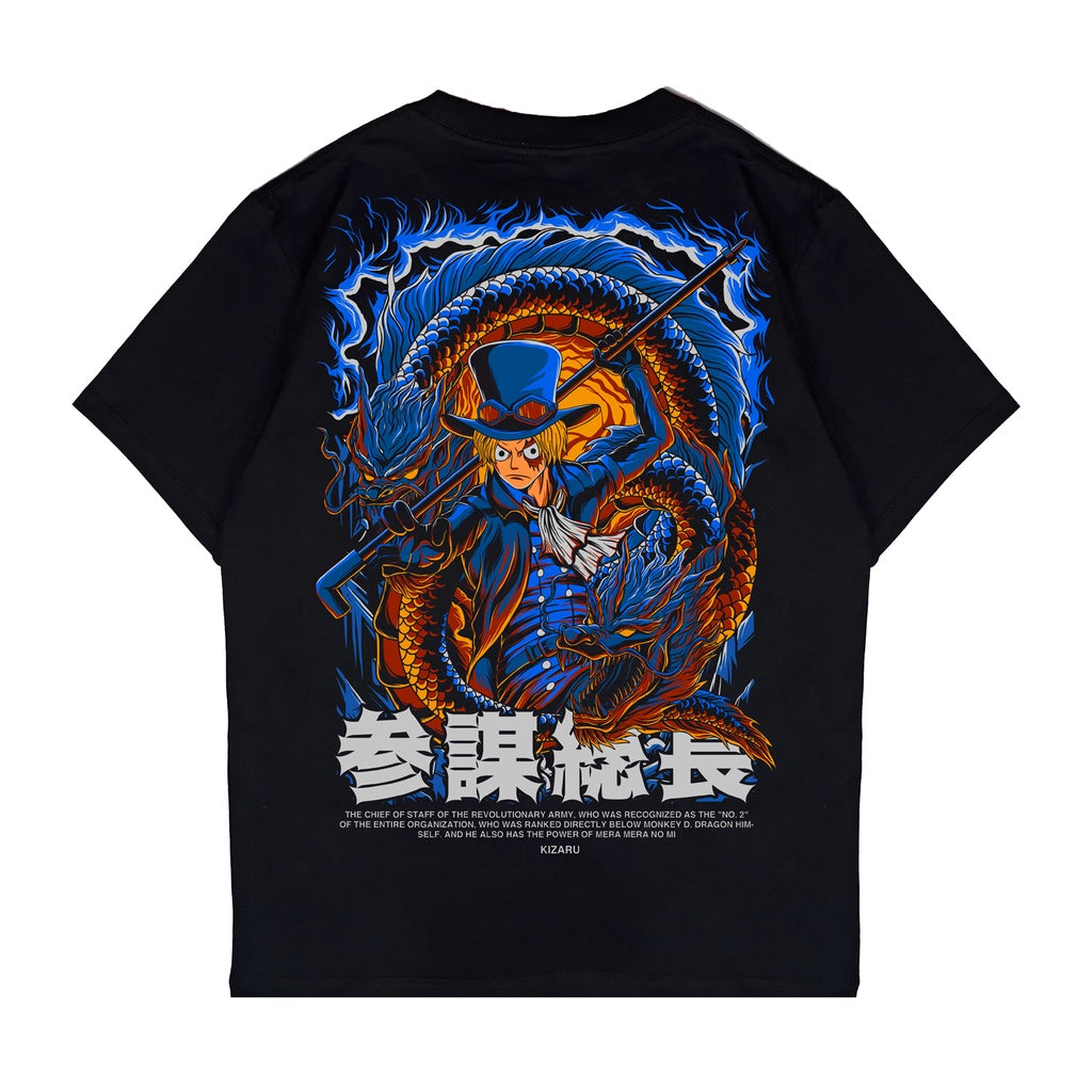 Japan Anime Short Sleeve T Shirt - One Piece SABO RYUO | Japan Apparel