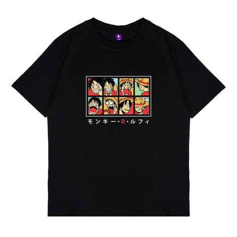 Japan Anime Short Sleeve T Shirt - One Piece LUFFY FACE | Japan Apparel