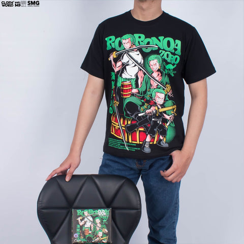 Roronoa Zoro Story T-Shirt - Strawhat Pirates Monsters Trio | One Piece Anime