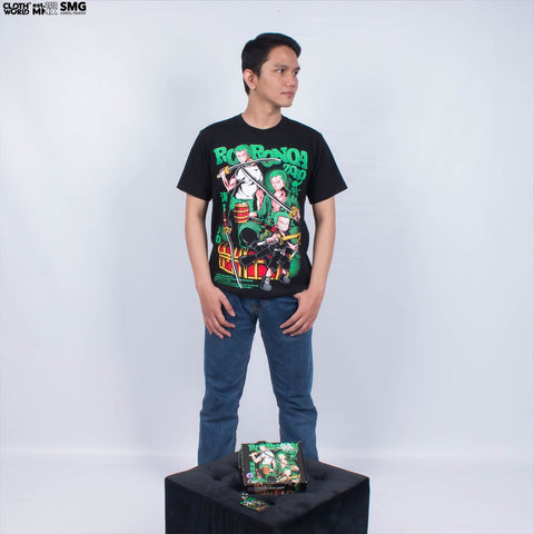 Roronoa Zoro Story T-Shirt - Strawhat Pirates Monsters Trio | One Piece Anime