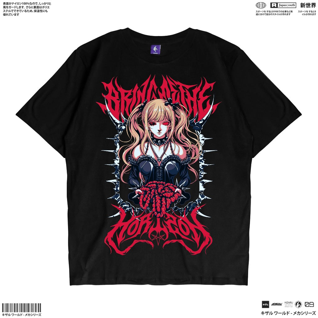 Band T Shirt Streetwear Style - BRING ME THE HORIZON DEATH NOTE | Japan Apparel